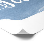 Poster Blue Lake Water Streak | Faveurs | MARIAGE (Coin)