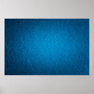 Poster Blue leather texture