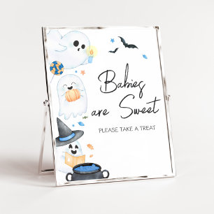 Poster Blue Little Boo Halloween Les bébés sont doux