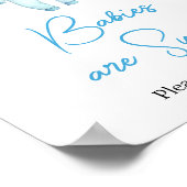 Poster Blue Little Boo Halloween Les bébés sont doux (Coin)