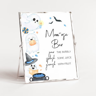 Poster Blue Little Boo Halloween Maman Osa Bar