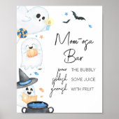 Poster Blue Little Boo Halloween Maman Osa Bar (Devant)