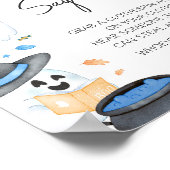 Poster Blue Little Boo Halloween Ne pas dire bébé (Coin)