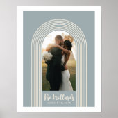 Poster Blue Lombard Lines Arch Custom Photo Art Print (Devant)