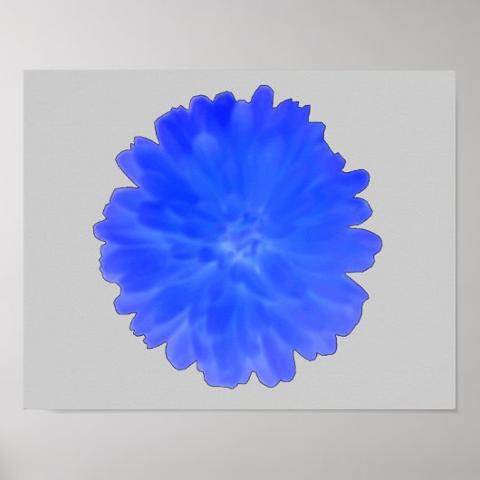 Poster Blue Marigold (Devant)
