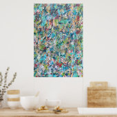 Poster Blue Meadow 24 x 36 (Cuisine)