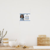 Poster Blue Médicale School Photo Graduation Party (Cuisine)