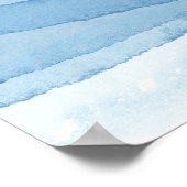 Poster Blue Mountain Range Paysage Mariage Bienvenue (Coin)