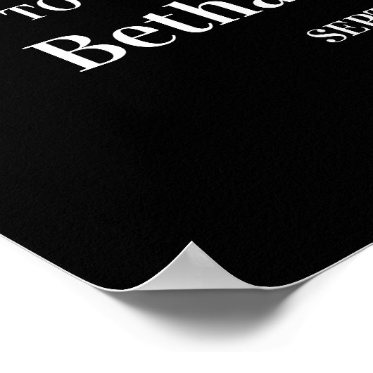 Poster Blue Mountain Range, Rustique Mariage Bienvenue (Coin)