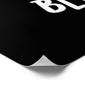 Poster Blue-nana Funny Banana Pun Dark BG (Coin)