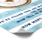 Poster Blue Nautical Sailor Aquarelle Baby shower Jeu (Coin)