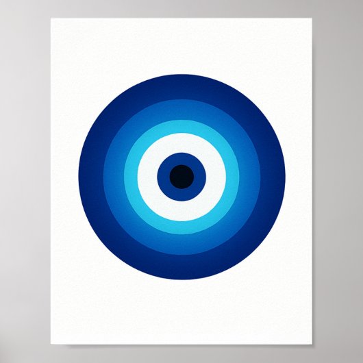 Poster Blue Nazar Wall Art - Bouclier votre espace dans l (Devant)
