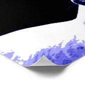 Poster Blue Night Horse Dreams Motivational Art (Coin)