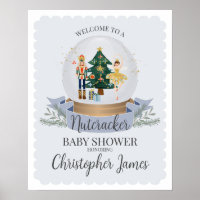 Blue Nutcracker Ballet baby shower d'hiver bienven