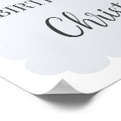 Poster Blue Nutcracker Ballet baby shower d'hiver bienven (Coin)