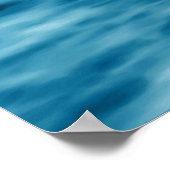 Poster Blue Ocean Underwater Scene with Sunlight Rays (Coin)