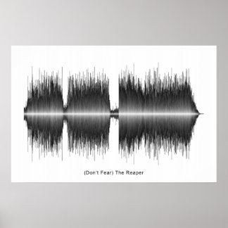 Poster Blue Oyster Cult Reaper Soundwave Art