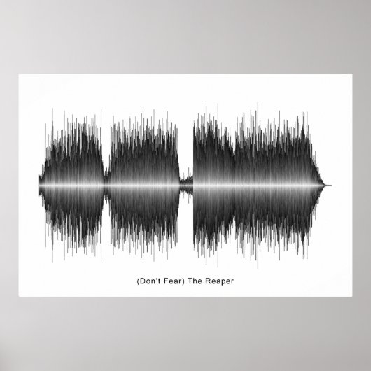 Poster Blue Oyster Cult Reaper Soundwave Art (Devant)