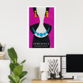 Poster Blue Pearl Necklace - Matchbox Print - Czech Wall (Bureau à domicile)