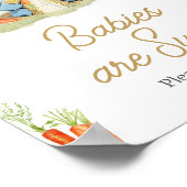 Poster Blue Peter Rabbit Baby shower Les bébés sont doux (Coin)