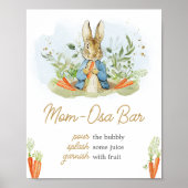 Poster Blue Peter Rabbit Baby shower Maman Osa Bar (Devant)