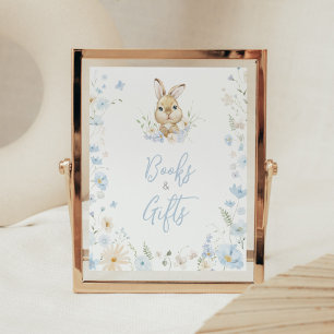 Poster Blue Rabbit Assez Baby shower Livres et Cadeaux