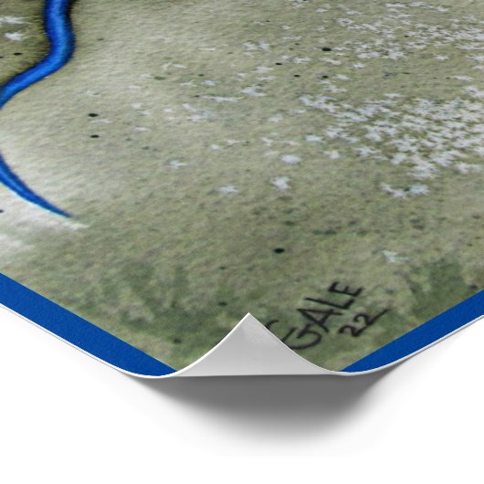 Poster Blue Racer Skink (Coin)