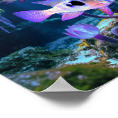 Poster Blue Ram Cichlids Imaginaire Surreal Aquarium Fish (Coin)