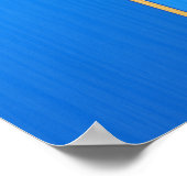 Poster Blue Retro Tiki Surboard (Coin)