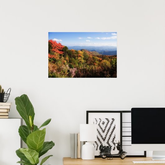 Poster Blue Ridge Mountains Imprimer (Bureau à domicile)