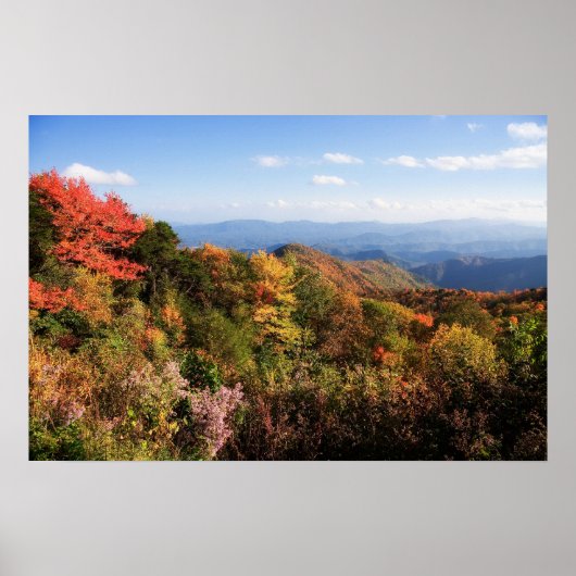 Poster Blue Ridge Mountains Imprimer (Devant)