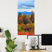 Poster Blue Ridge Parkway Fall Vue sur Pilot Mountain (Bureau à domicile)