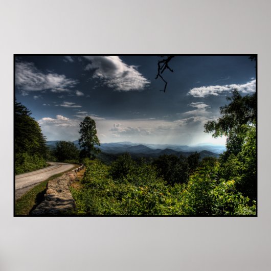 Poster Blue Ridge Parkway HDR (Devant)