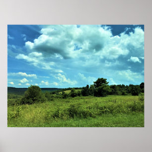Poster Blue Ridge Parkway near Floyd, Virginie