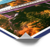 POSTER BLUE RIDGE PARKWAY - VIRGINIE - CAROLINE DU NORD (Coin)