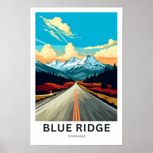 Poster Blue Ridge tennessee Travel Print