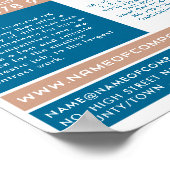 Poster Blue Rubbish Skip Design, Skip/Dumster Company (Coin)