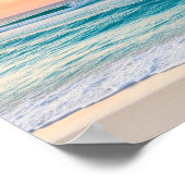 Poster Blue Sea Beach Wall Art (Coin)