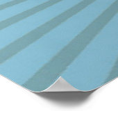 Poster Blue Silver Disco Sun Rays Mariage chic Bienvenue (Coin)