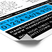 Poster Blue Skip, Skip/Dumpster Company Advertising (Coin)