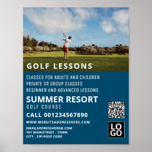 Poster Blue Sky, GoIf Leçon de publicité