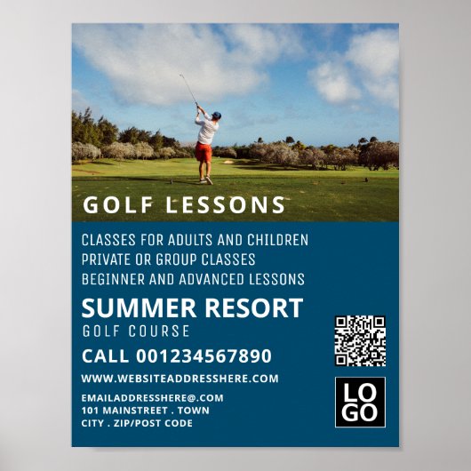 Poster Blue Sky, GoIf Leçon de publicité (Devant)