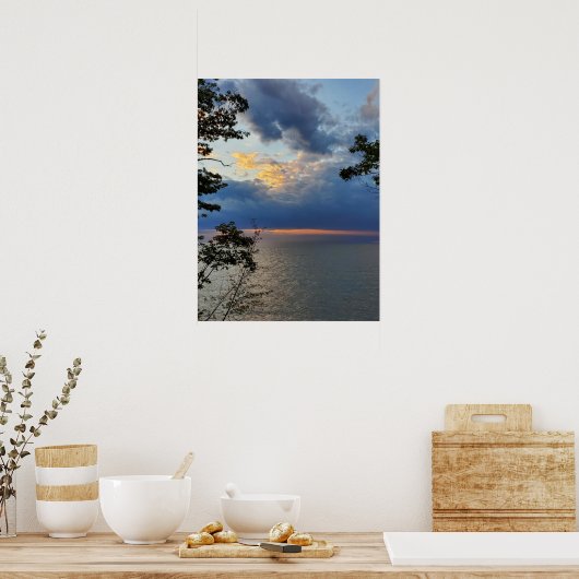 Poster Blue Sky Lake (Cuisine)