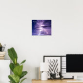 Poster Blue Sky Lightning Inspiration Serenity Citation (Bureau à domicile)