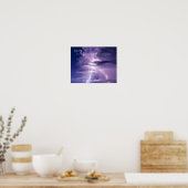 Poster Blue Sky Lightning Inspiration Serenity Citation (Cuisine)