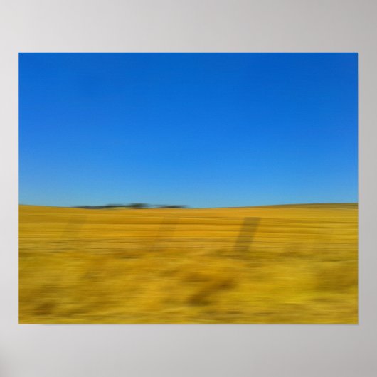 Poster Blue Sky Paysage Abstrait Imprimer (Devant)