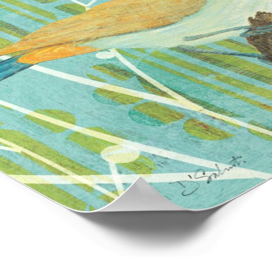 Poster Blue Sky Songbird (Coin)