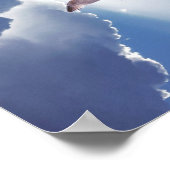 Poster Blue Sky Sunlight Seaguls Citation Inspirationnell (Coin)