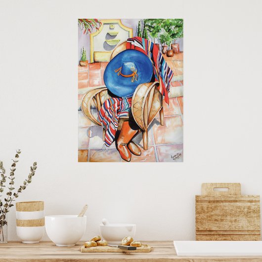 Poster Blue Sombrero (Cuisine)