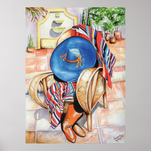 Poster Blue Sombrero